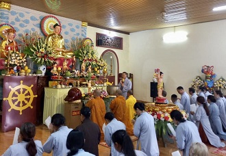 Đăk Nông: BTS GHPGVN Tp. Gia Nghĩa dự lễ Phật đản PL2567 tại chùa Thiện Phước
