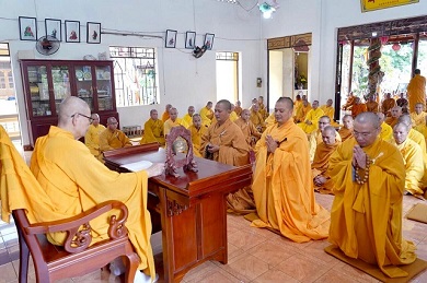 Phật giáo Đăk Nông tác pháp An Cư Kiết Hạ 2022 tại Chùa Hoa Nghiêm  