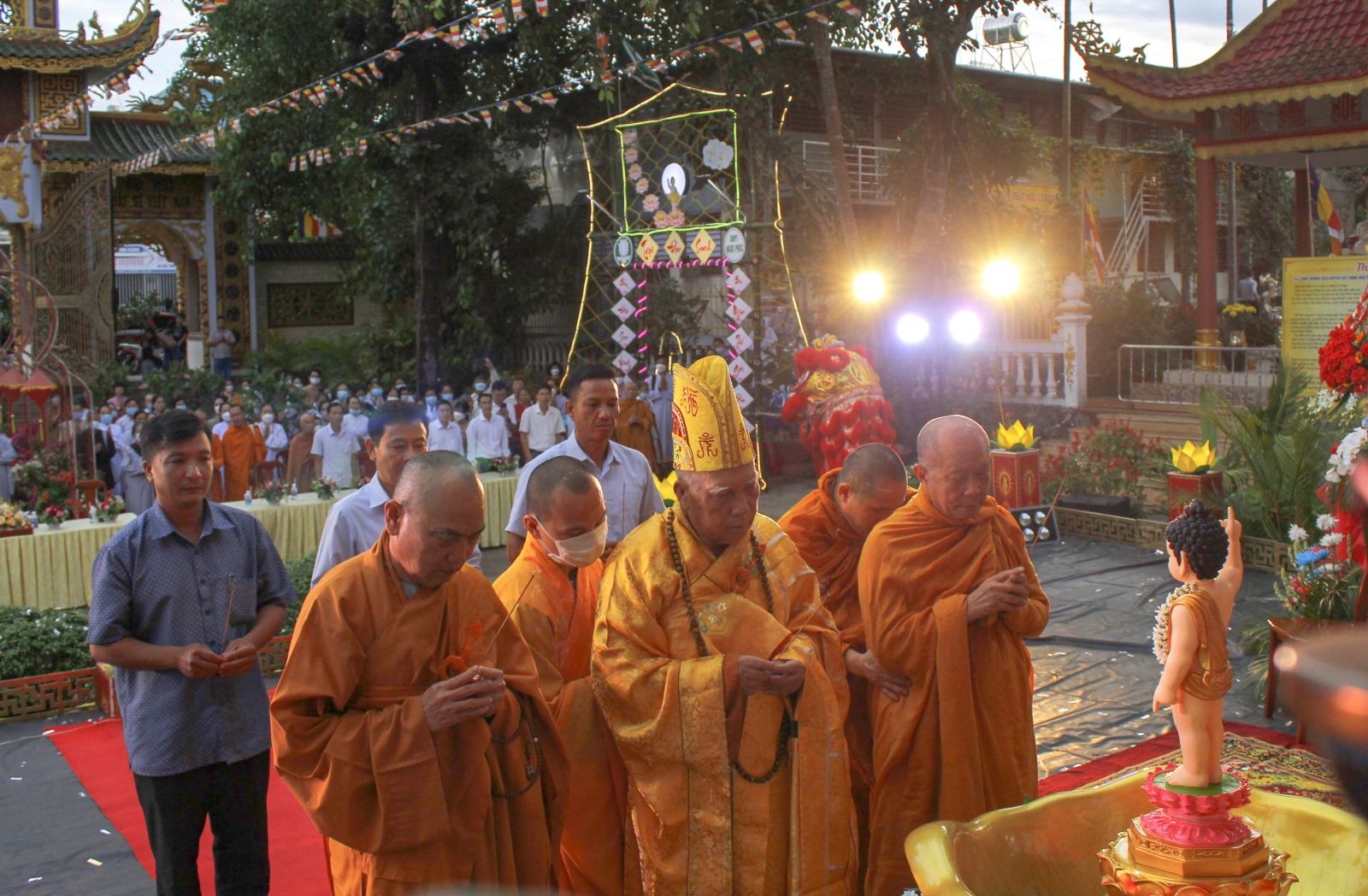 Gia Lai: Tịnh xá Ngọc Phúc trang nghiêm tổ chức Đại lễ Phật Đản PL. 2566 - DL. 2022.